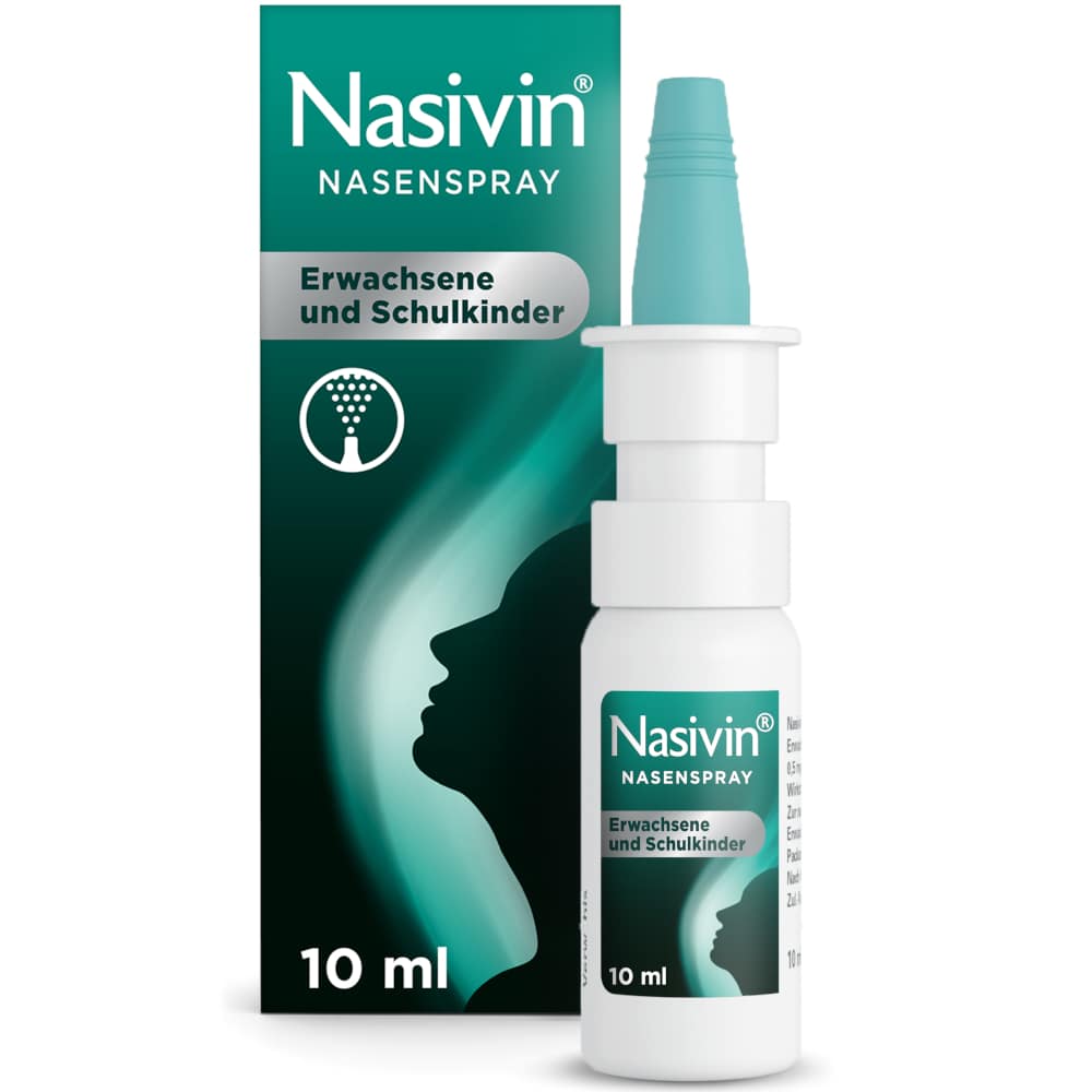 Nasivin NASENSPRAY  Erwachsene und Schulkinder ohne Konservierungsstoffe 10 ml Nasenspray