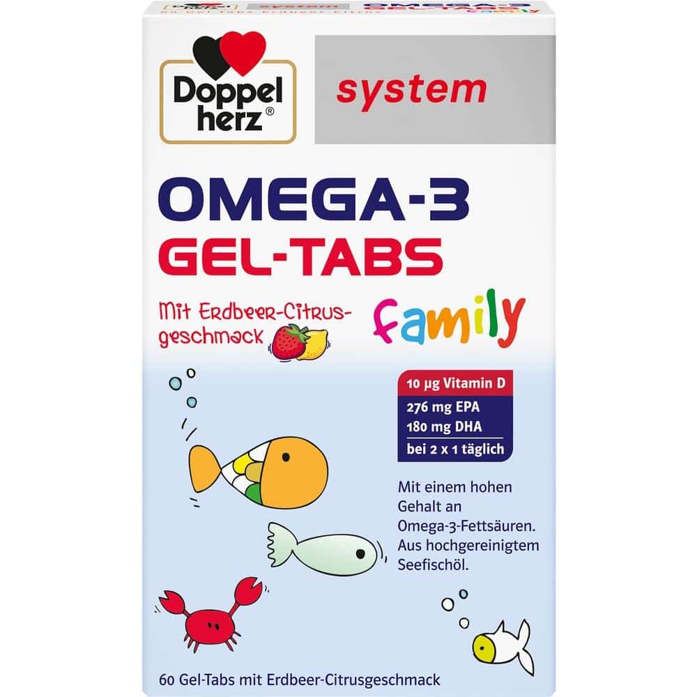Doppelherz system OMEGA-3 GEL-TABS family 60 St Kautabletten