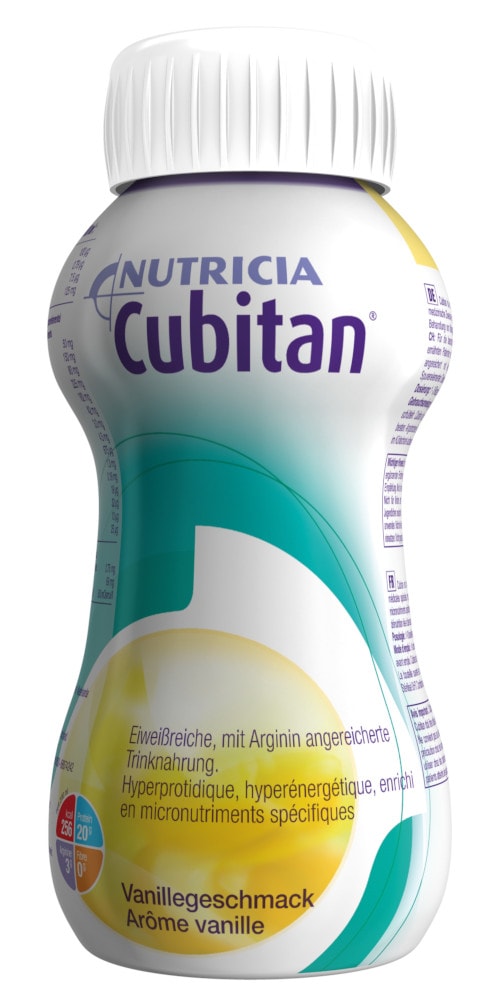 NUTRICIA Cubitan Vanillegeschmack 4X200 ml Flüssigkeit
