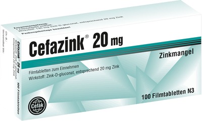 Cefazink 20mg 100 St Filmtabletten