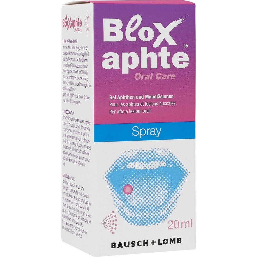 Bloxaphte Oral Care Mundspray bei Aphthen und Verletzungen im Mund 20 ml Spray