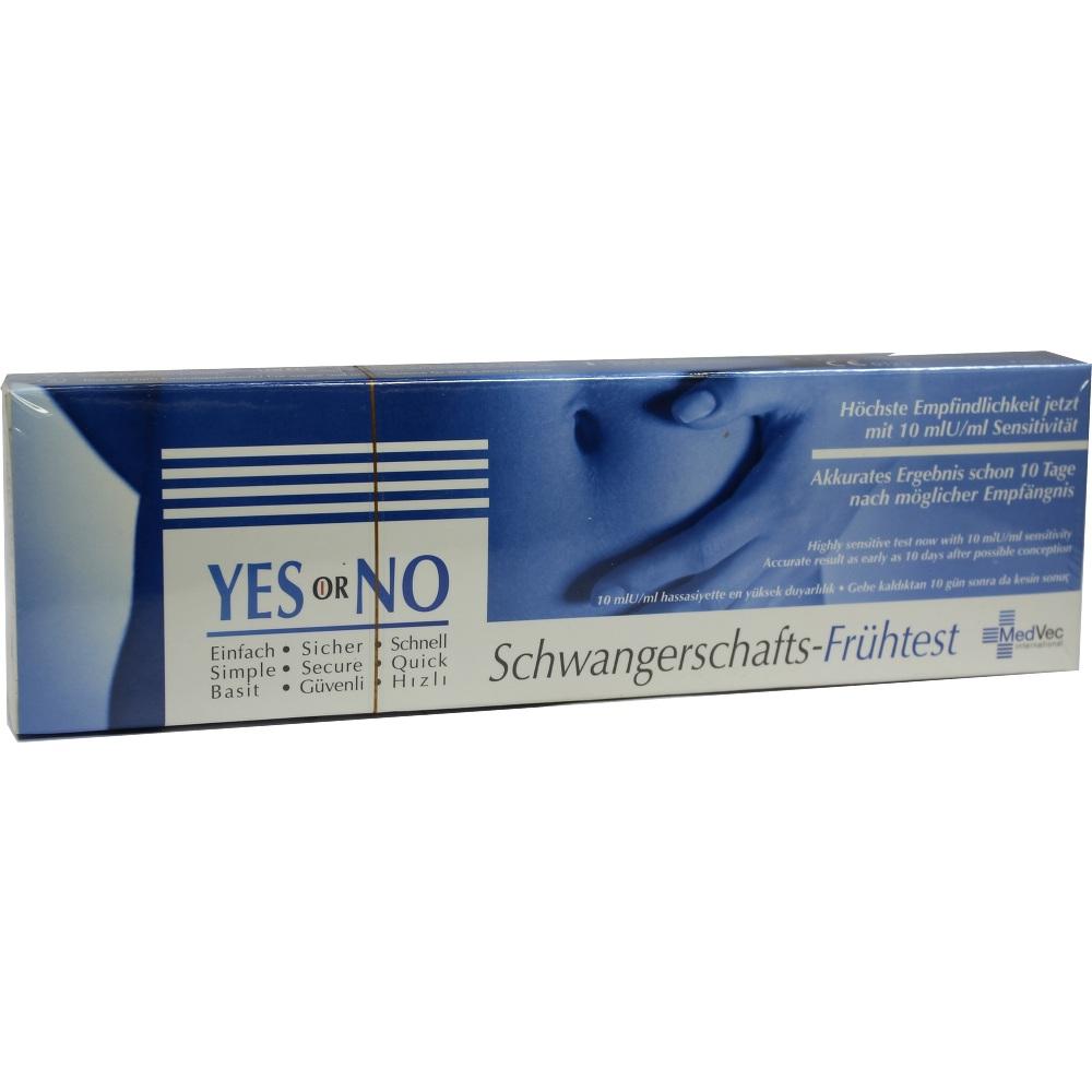 YES OR NO HCG 10 mlU Schwangerschafts-Frühtest 1 St Test