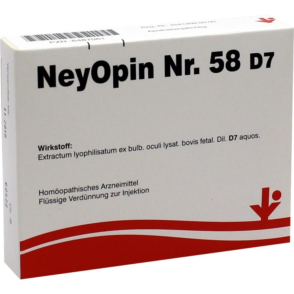 NEYOPIN Nr.58 D 7 Ampullen 5X2 ml Ampullen