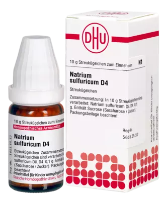 NATRIUM SULFURICUM D 4 Globuli 10 g Globuli