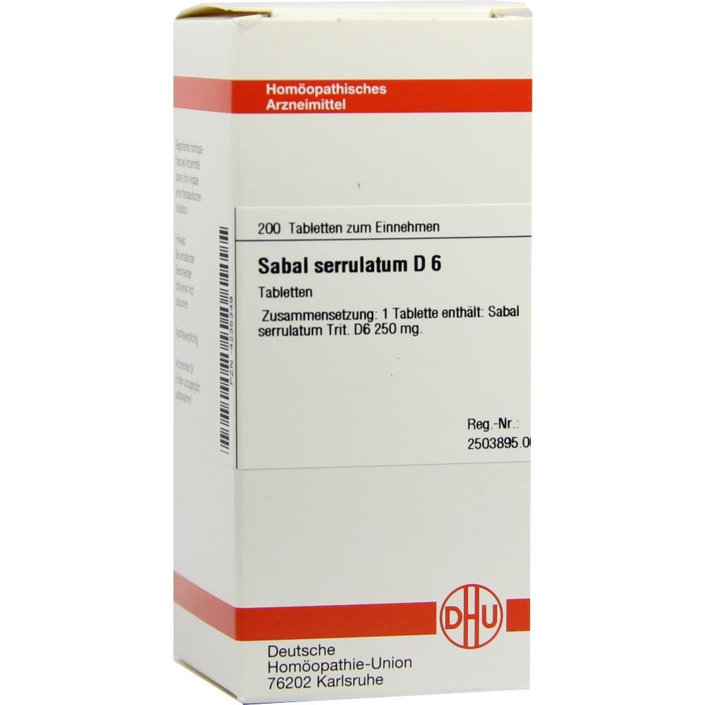 SABAL SERRULATUM D 6 Tabletten 200 St Tabletten