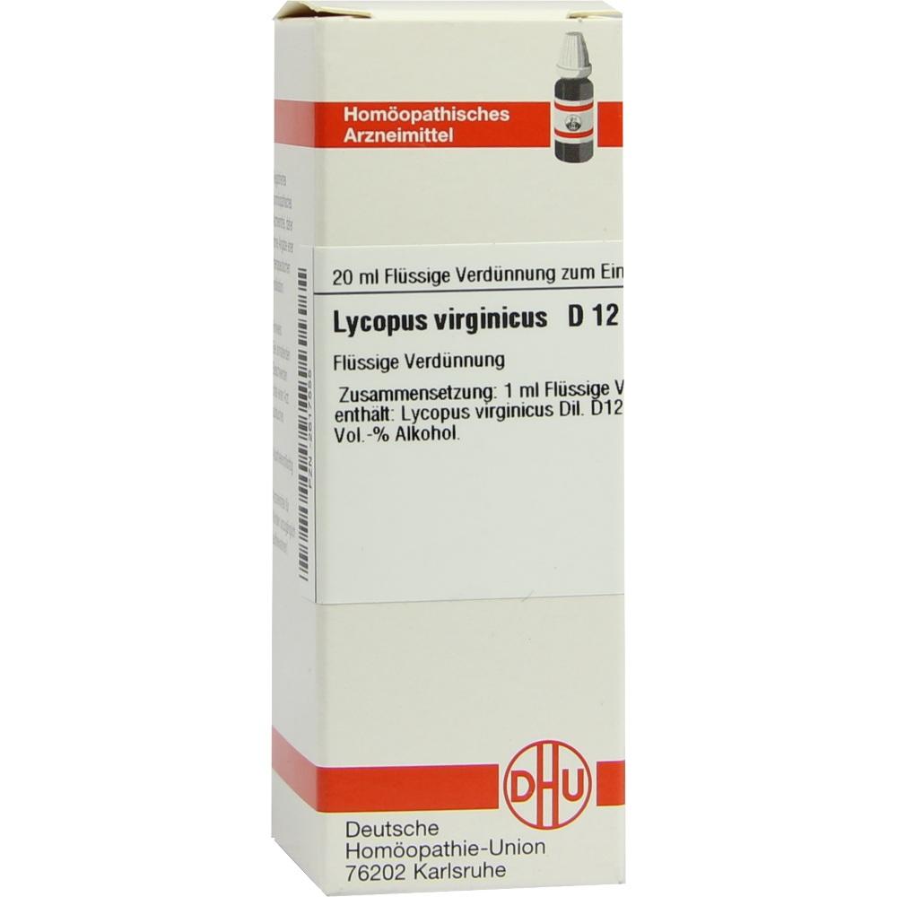 LYCOPUS VIRGINICUS D 12 Dilution 20 ml Dilution