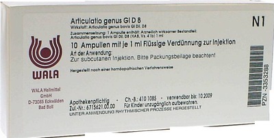 Articulatio genus Gl D8 Ampullen 10X1 ml Ampullen