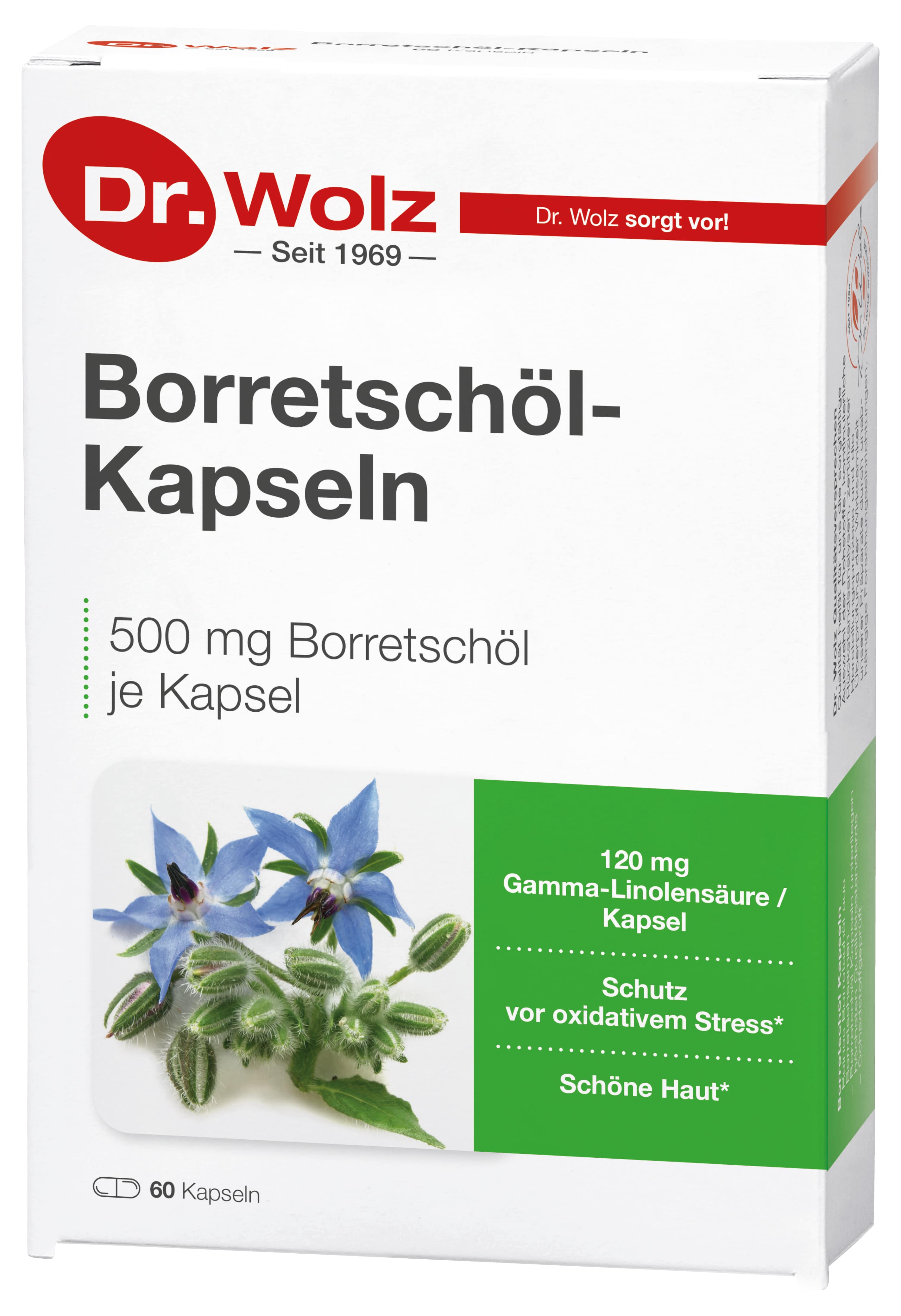 Dr. Wolz Borretschöl-Kapseln 60 St Kapseln