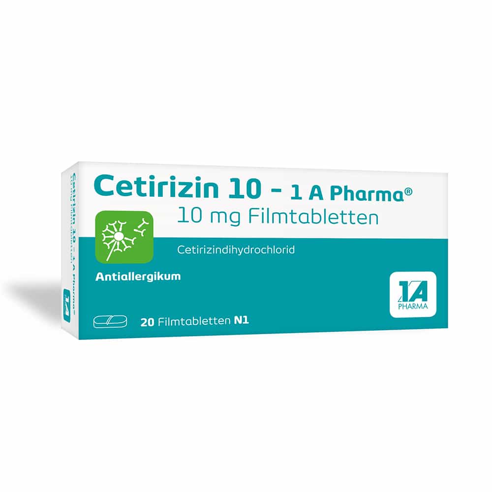 Cetirizin 10 - 1A Pharma 20 St Filmtabletten