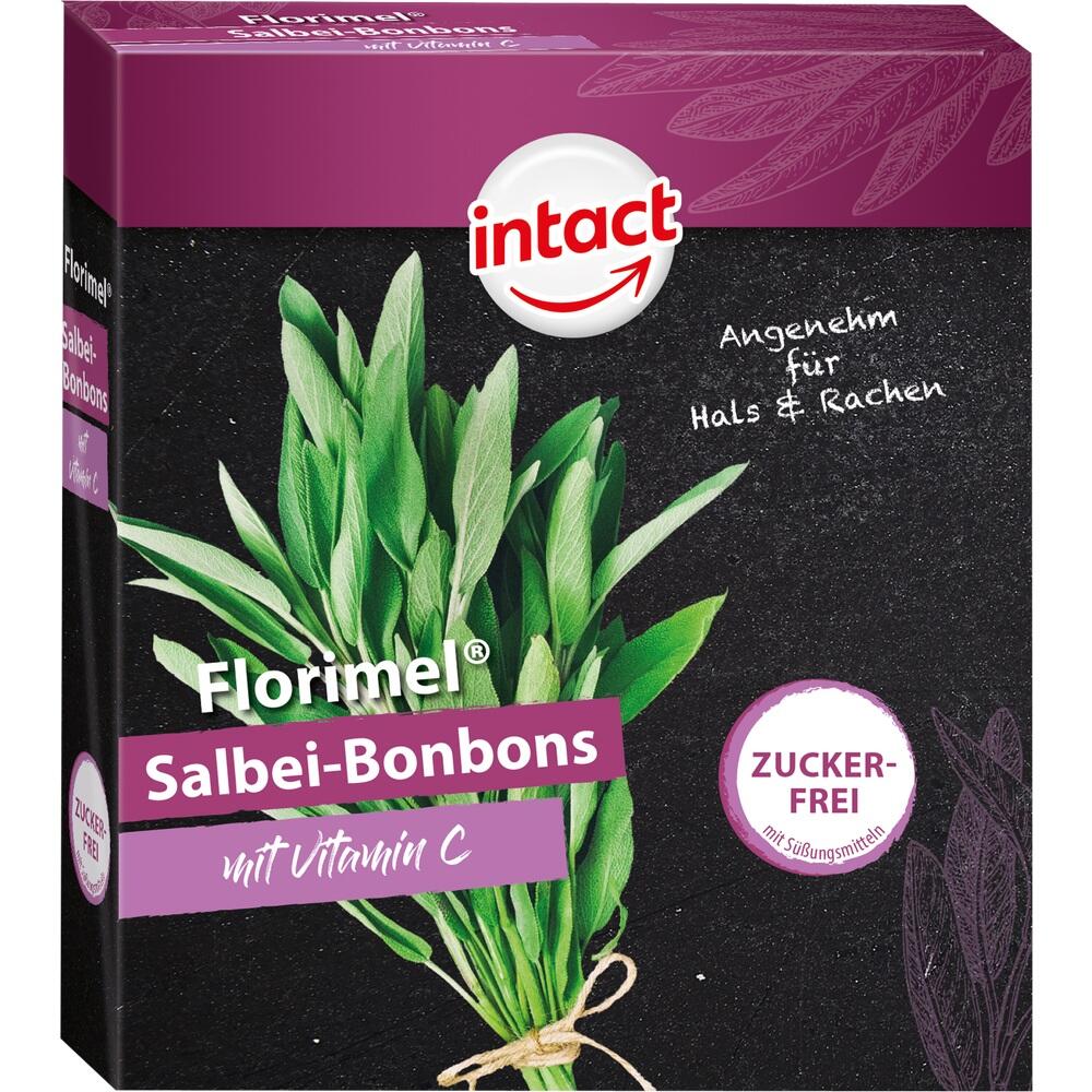 FLORIMEL Salbeibonbons mit Vitamin C zuckerfrei 40 g Bonbons