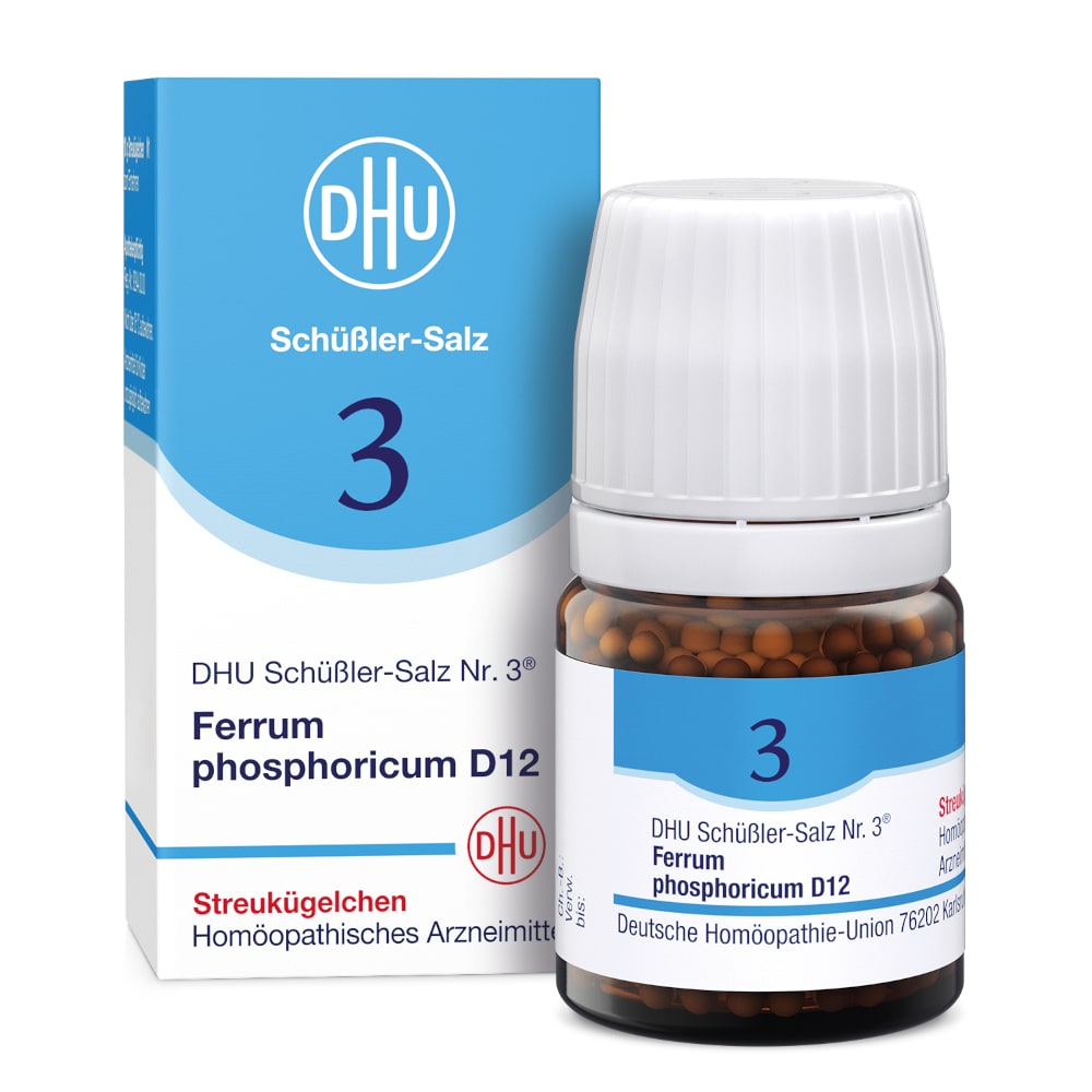DHU Schüssler-Salz Nr. 3 Ferrum phosphoricum D 12 Globuli 10 g Globuli