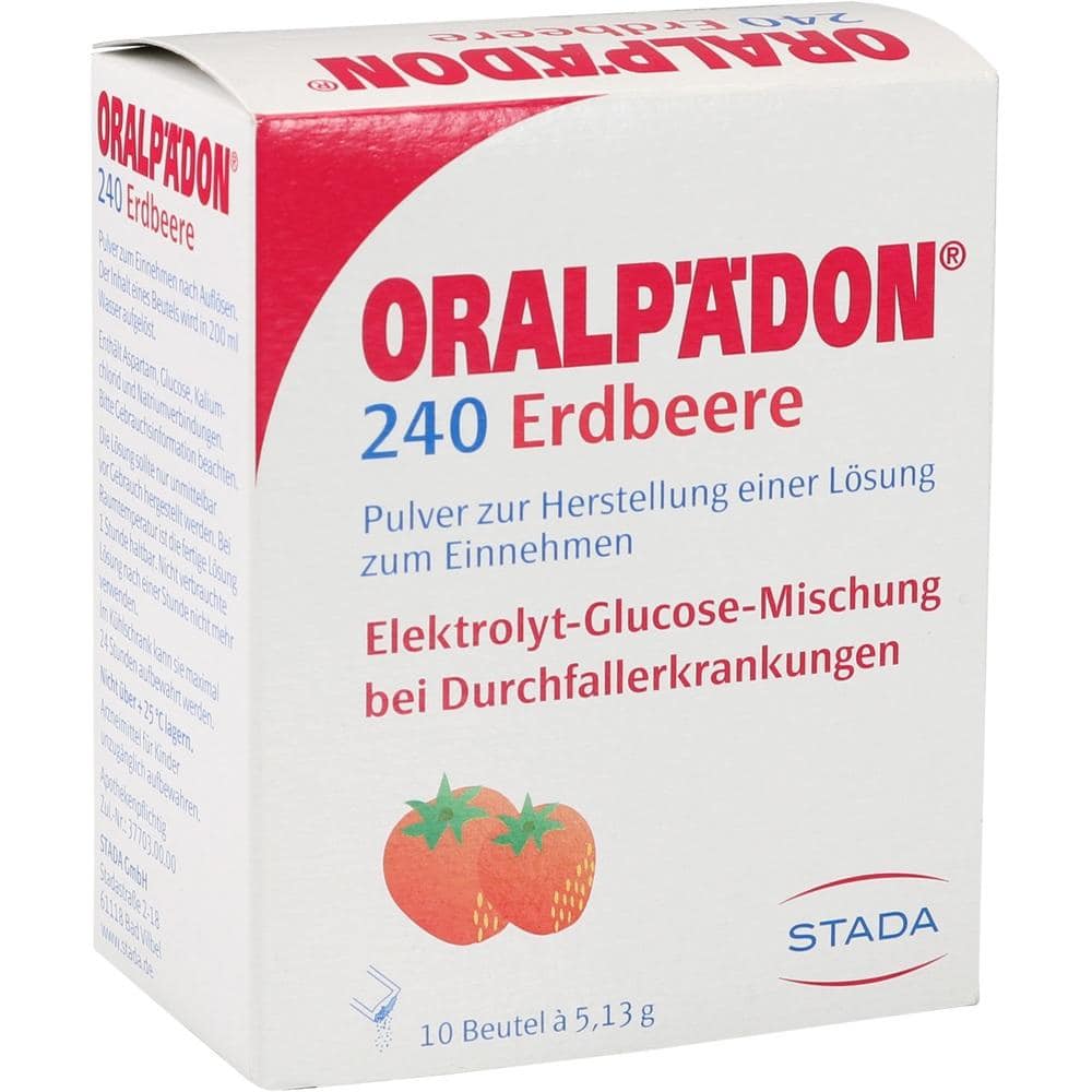 ORALPÄDON 240 Erdbeere Beutel 10 St Pulver