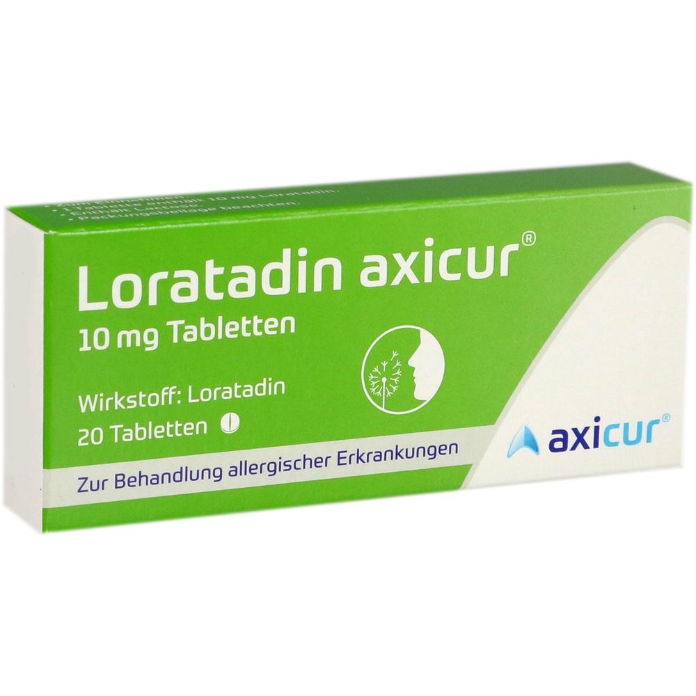Loratadin axicur 10 mg Tabletten 20 St Tabletten