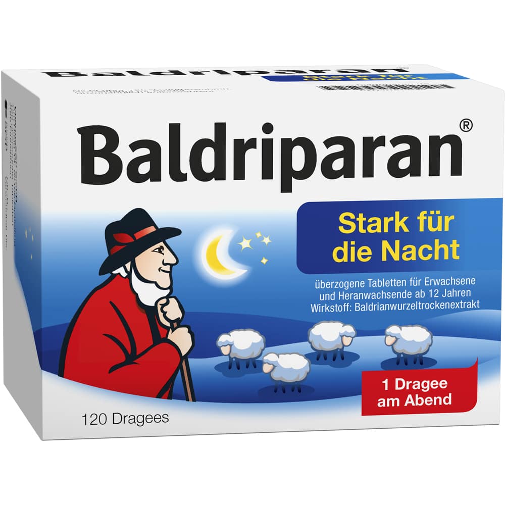 Baldriparan Stark für die Nacht 120 St Überzogene Tabletten