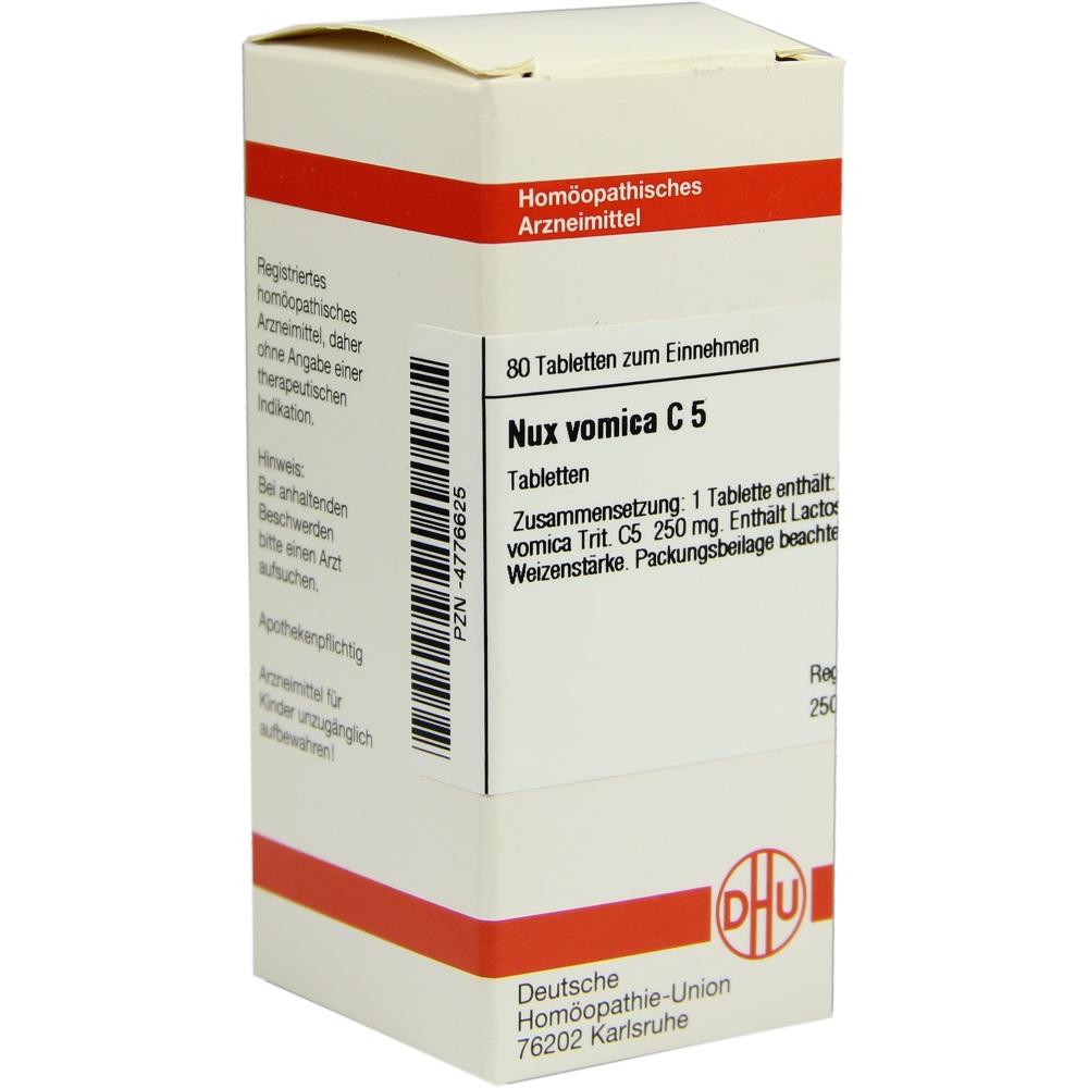 NUX VOMICA C 5 Tabletten 80 St Tabletten
