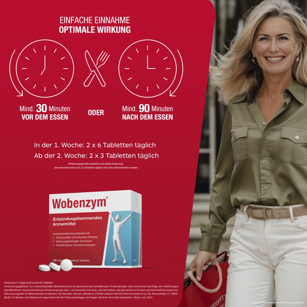 Wobenzym 100 St Tabletten magensaftresistent