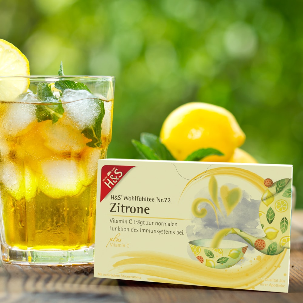 H&S Wohlfühltee Zitrone mit Vitamin C 20X2.5 g Filterbeutel