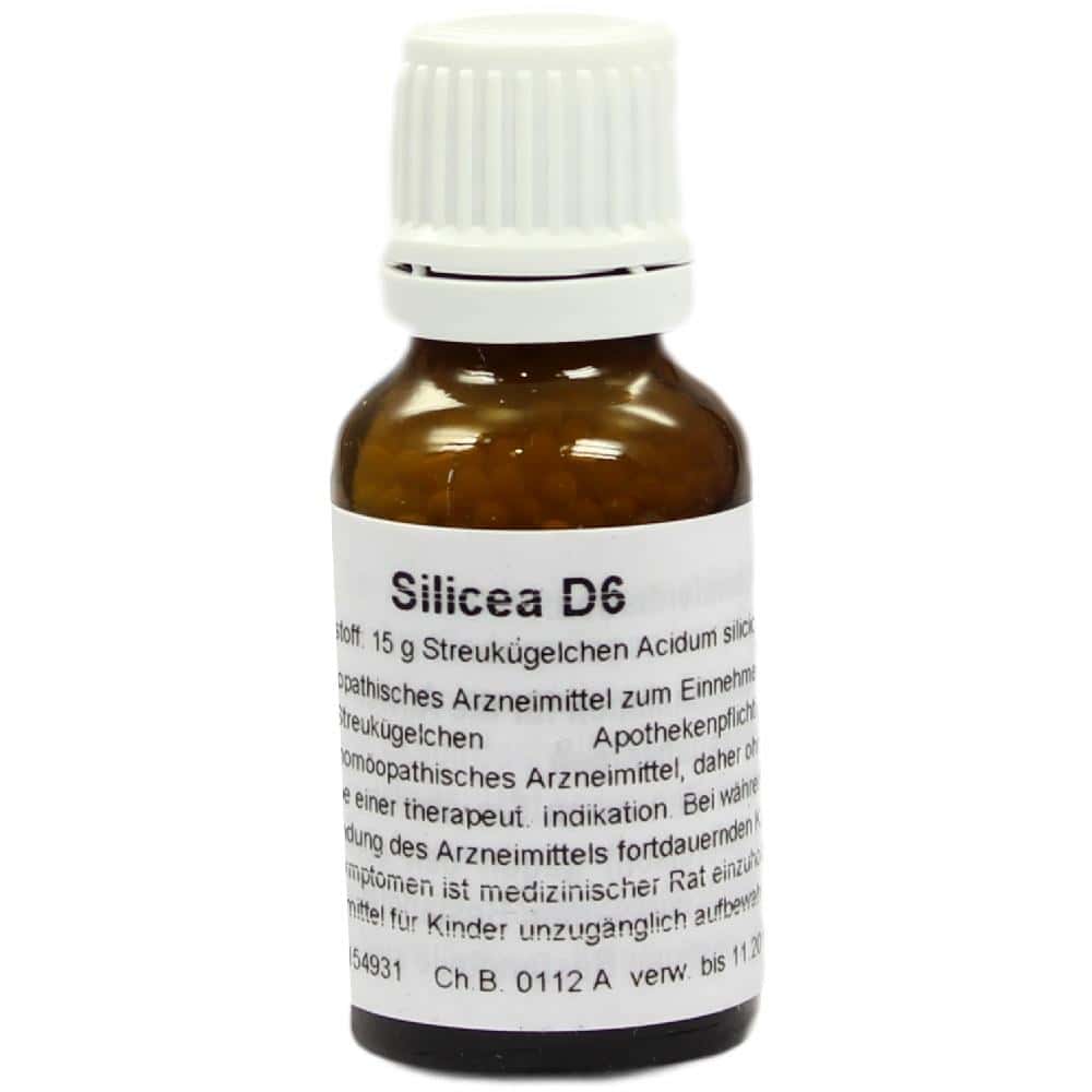 SILICEA D 6 Globuli 15 g Globuli