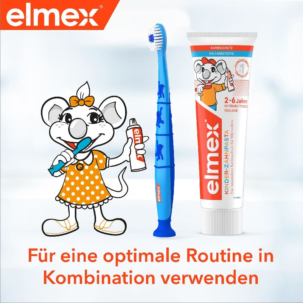elmex Kinder-Zahnpasta KARIESSCHUTZ für Milchzähne 50 ml Zahnpasta