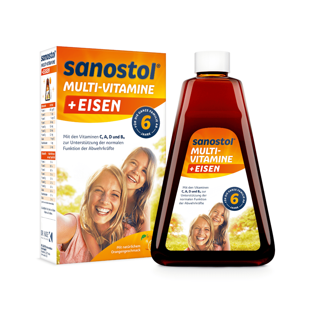 sanostol MULTIVITAMINE + EISEN 230 ml Saft