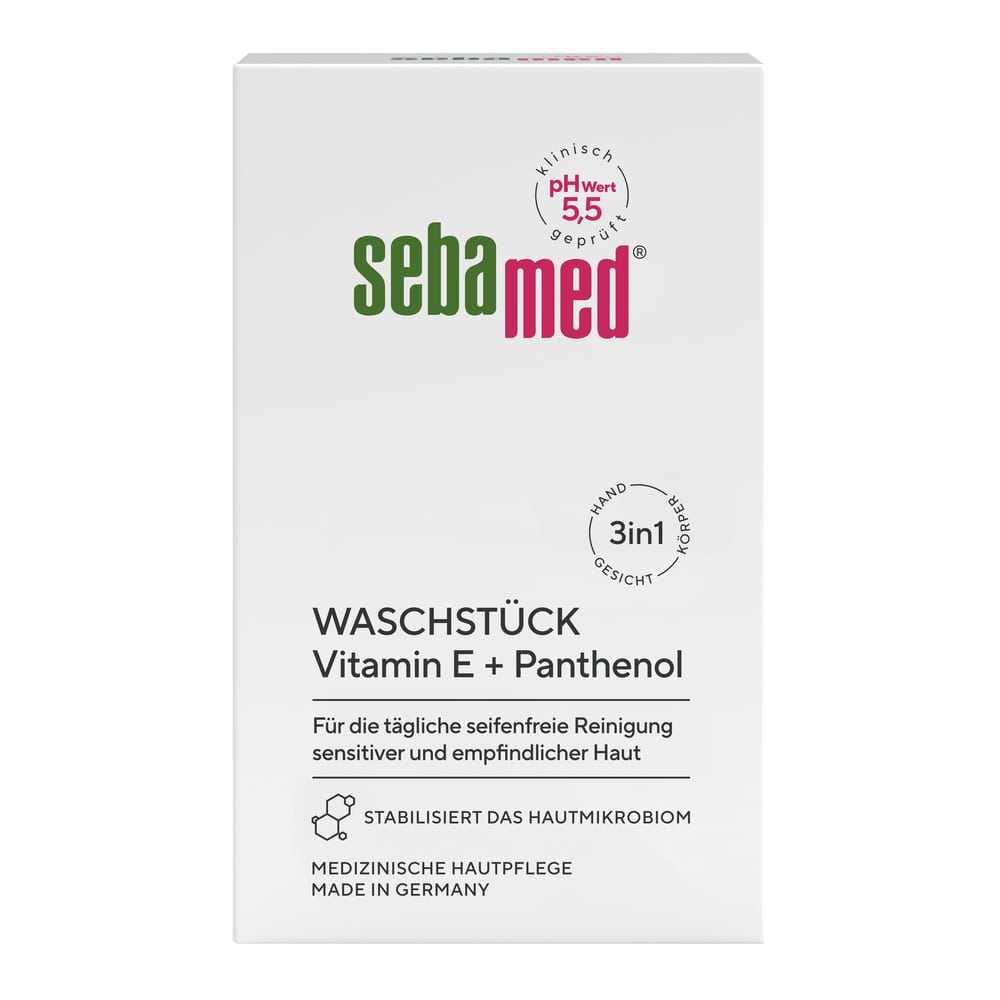 sebamed WASCHSTÜCK Vitamin E + Panthenol 100 g Körperpflege