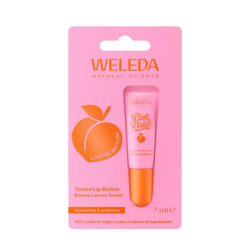 WELEDA Pink Peach Tinted Lip Butter 7 ml Balsam