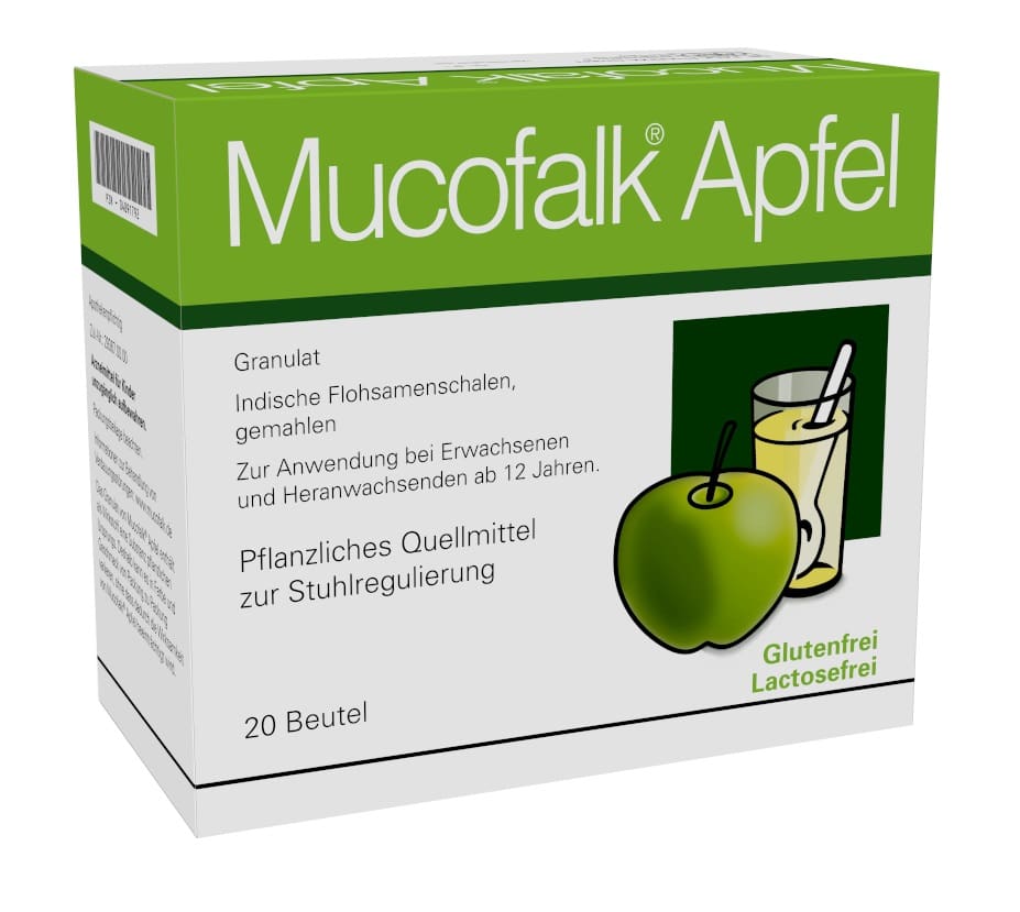 Mucofalk Apfel Beutel 20 St Granulat zur Herstellung einer Suspension zum Einnehmen