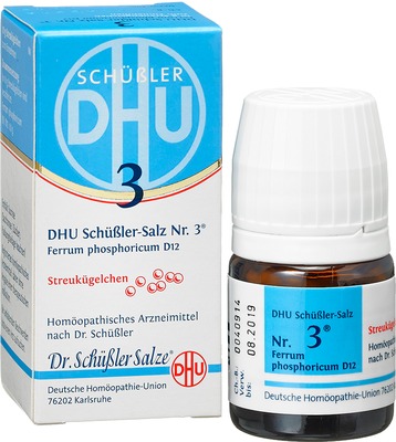 DHU Schüssler-Salz Nr. 3 Ferrum phosphoricum D 12 Globuli 10 g Globuli