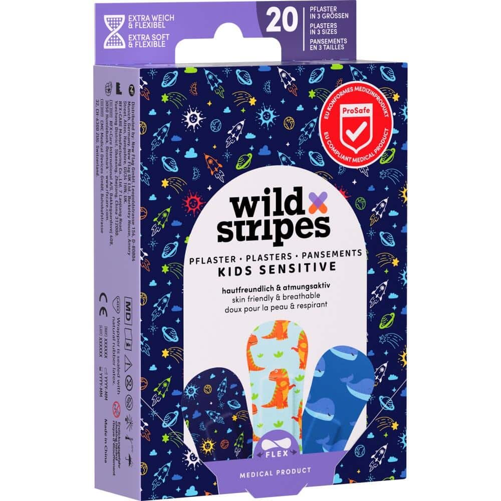 wild Stripes KIDS SENSITIVE 20 St Pflaster