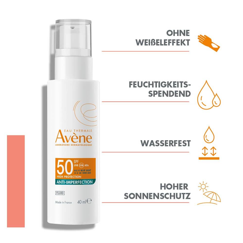 Avène ANTI-IMPERFECTION SPF 50 + 3 € sparen* 40 ml Emulsion