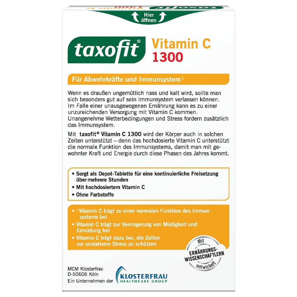 taxofit Vitamin C 1300 30 St Tabletten