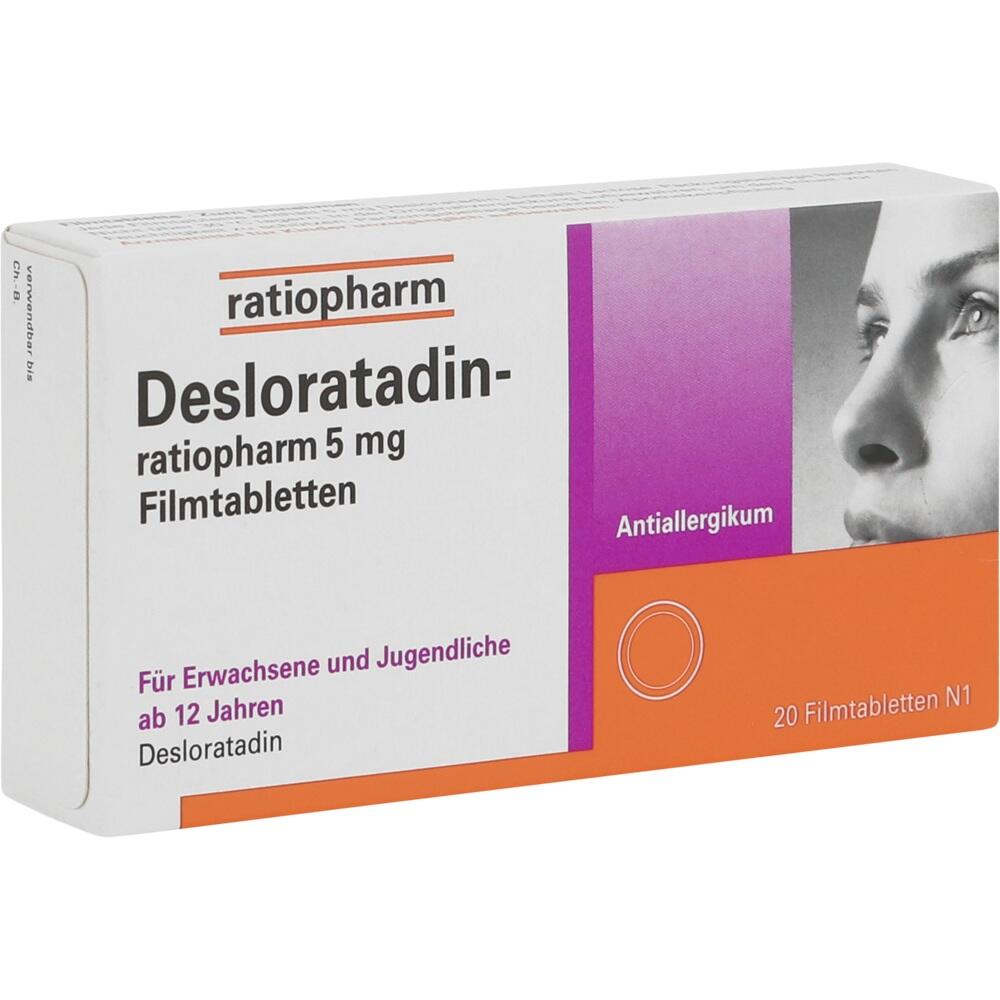 Desloratadin ratiopharm - bei Allergien 20 St Filmtabletten