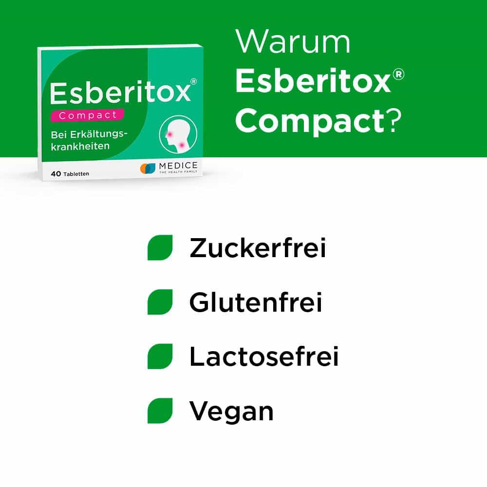 Esberitox Compact Bei Erkältungskrankheiten 40 St Tabletten