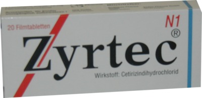 Zyrtec 10mg 20 St Filmtabletten