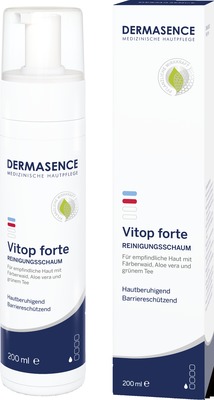 DERMASENCE Vitop forte Reinigungsschaum 200 ml Schaum