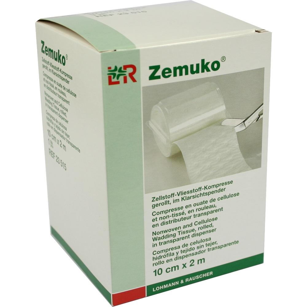 ZEMUKO Vliesstoff-Kompr.gerollt 10 cmx2 m 1 St Kompressen