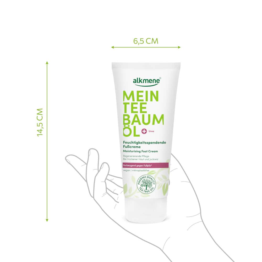 alkmene MEIN TEEBAUMÖL Feuchtigkeitsspendende Fußcreme 100 ml Tube