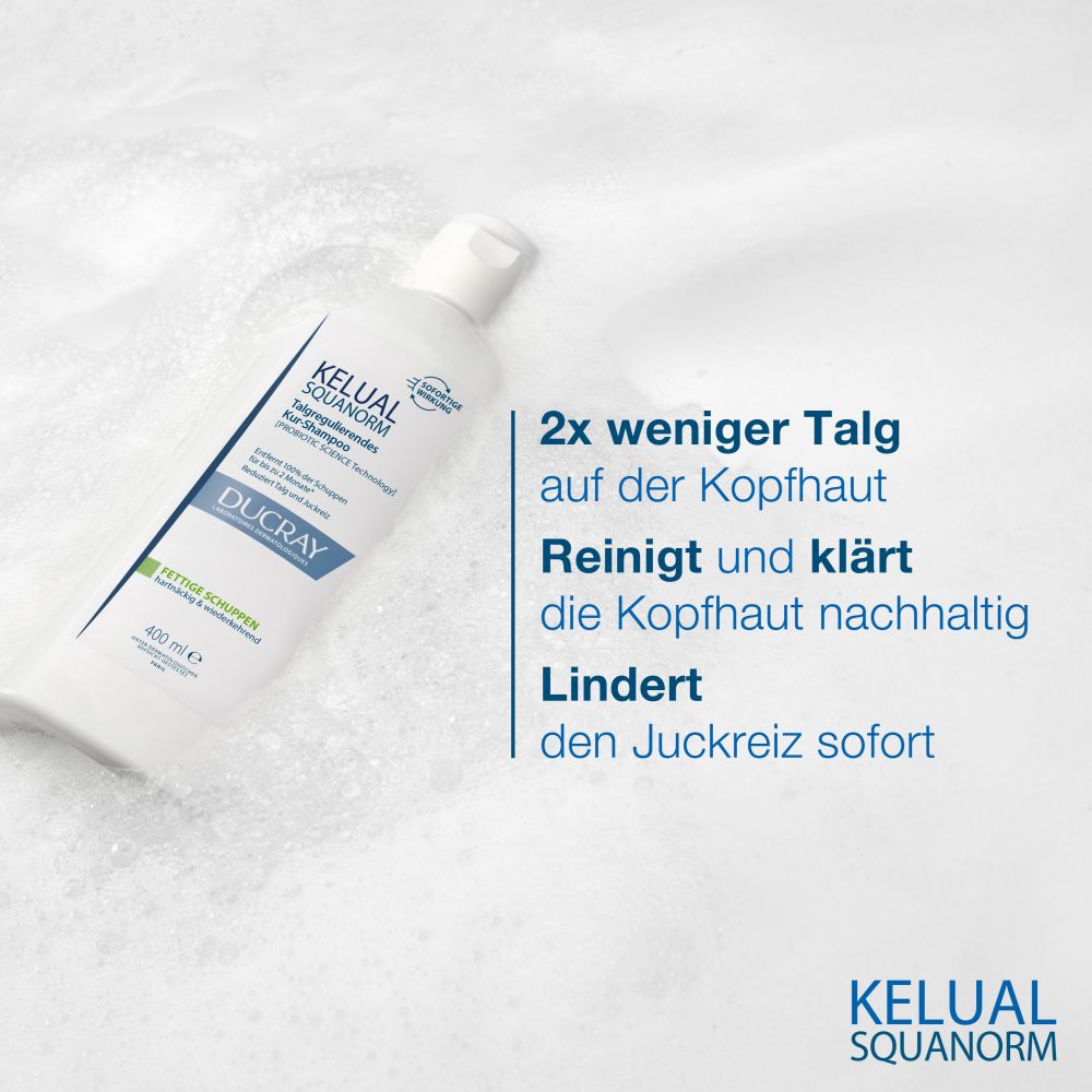 DUCRAY KELUAL SQUANORM Shampoo fettige Schuppen Doppelpack  2X400 ml Shampoo
