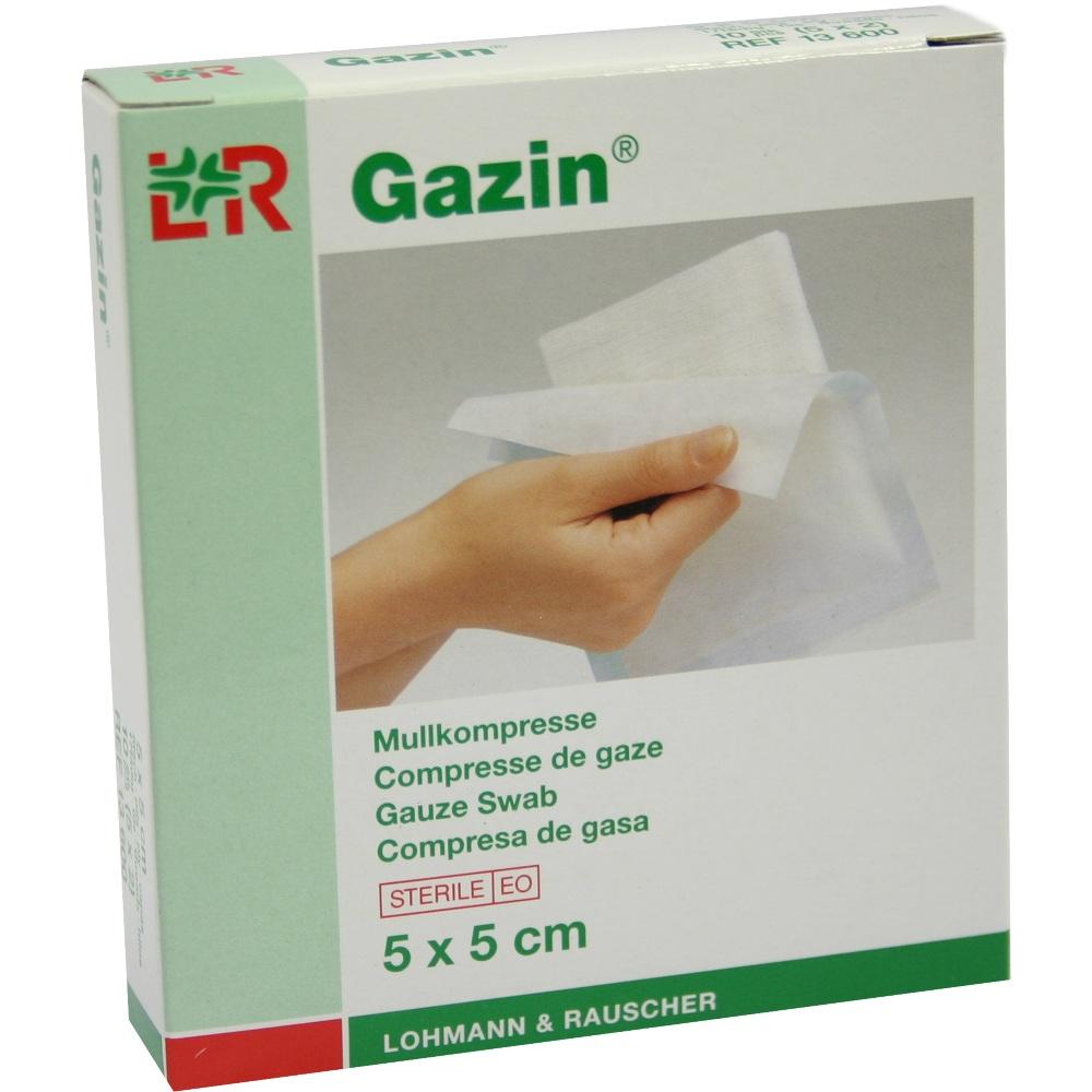 GAZIN Mullkomp.5x5 cm steril 8fach 5X2 St Kompressen