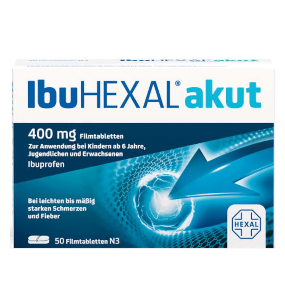 IbuHEXAL akut 400mg 50 St Filmtabletten