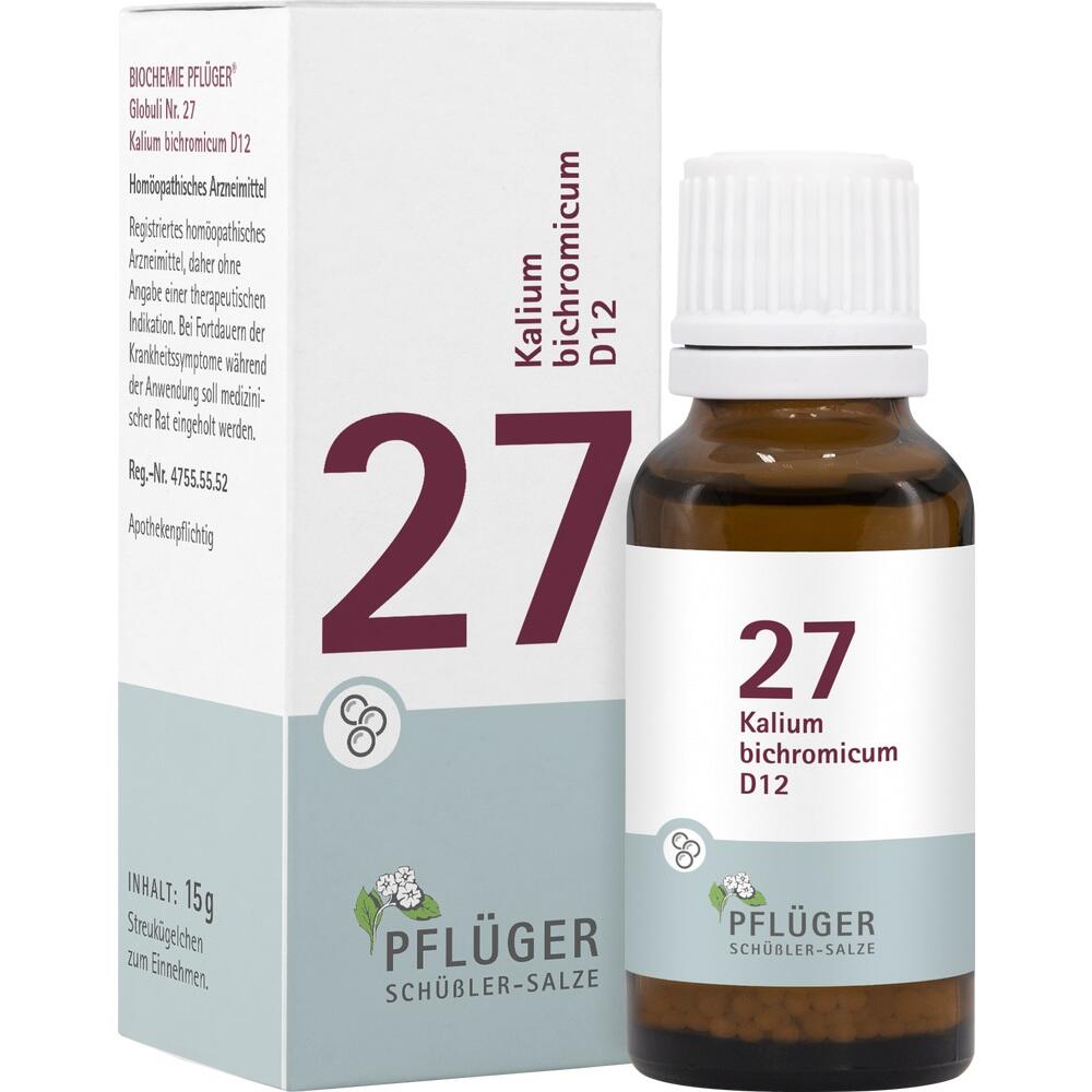 Schüßler-Salz Nr. 27 Kalium bichromicum D12 15 g Globuli