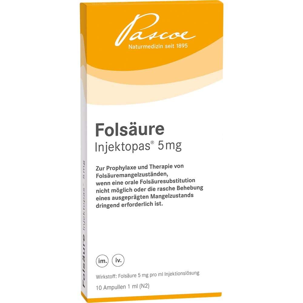 FOLSÄURE INJEKTOPAS 5 mg Injektionslösung 10 St Injektionslösung