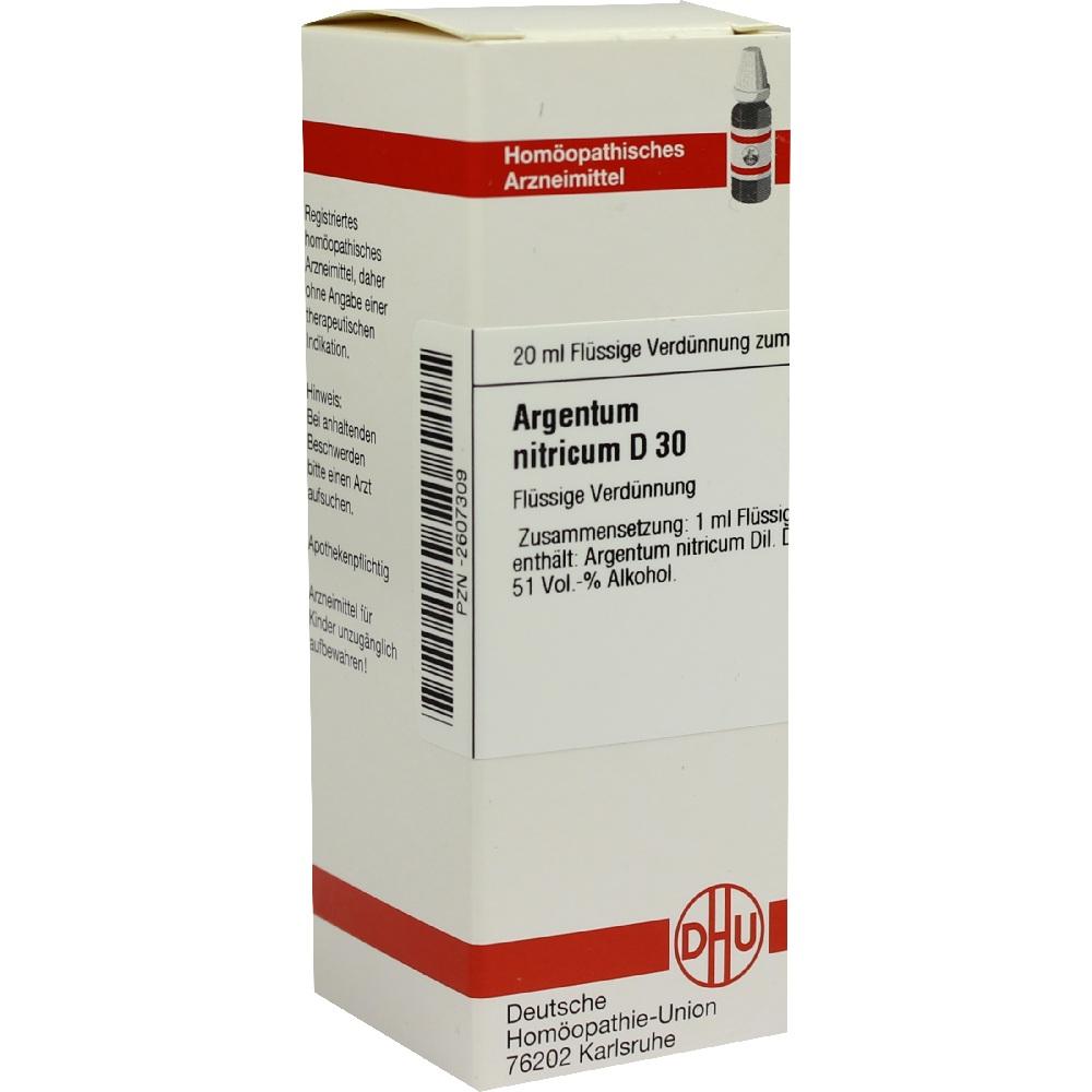 ARGENTUM NITRICUM D 30 Dilution 20 ml Dilution