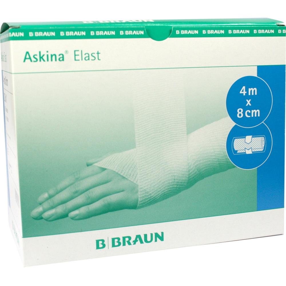 ASKINA Elast Binde 8 cmx4 m cellophaniert 1 St Binden