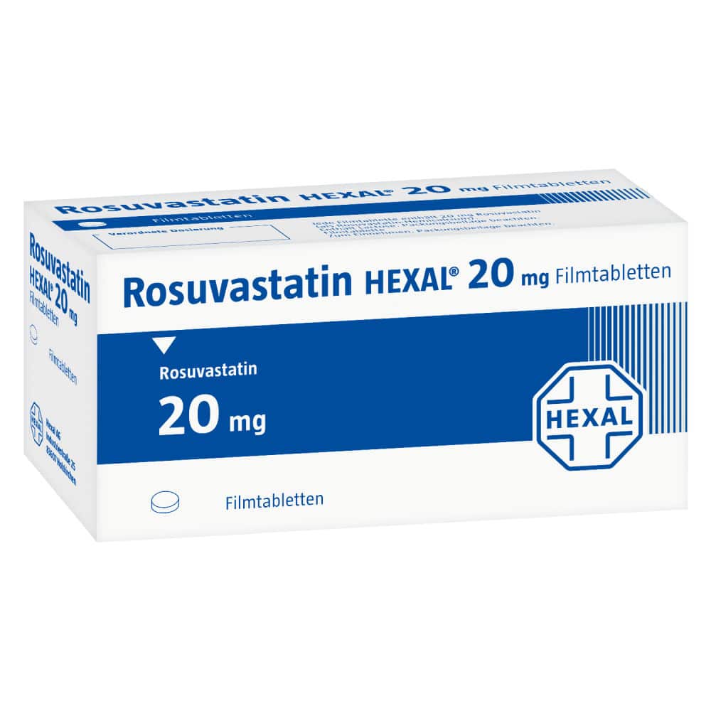 Rosuvastatin Hexal 20 mg Filmtabletten 30 St Filmtabletten
