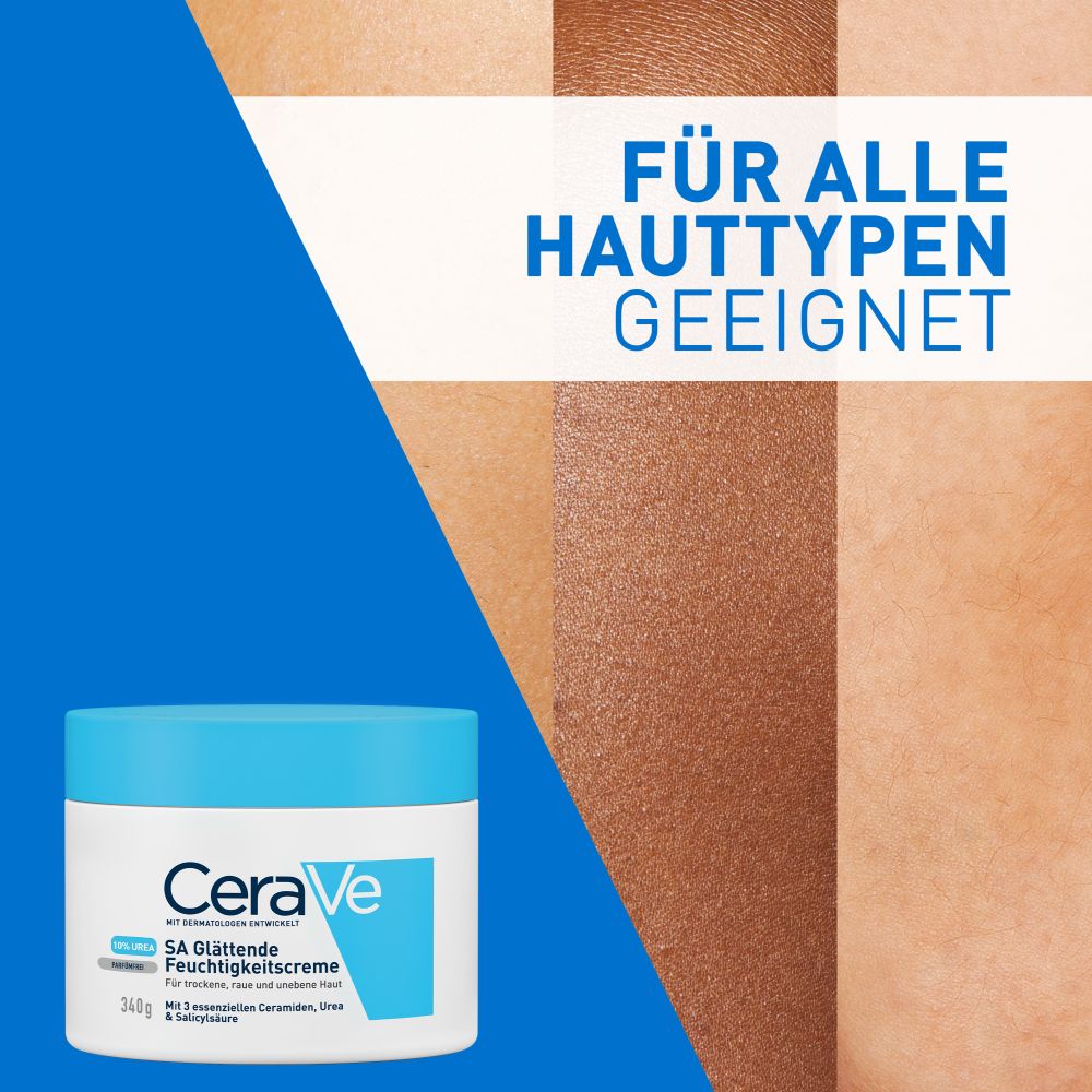 CeraVe SA Urea Glättende Feuchtigkeitscreme 340 g Creme