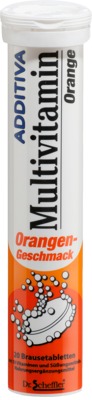 ADDITIVA Multivitamin Orangen-Geschmack Dr. Scheffler 20 St Brausetabletten
