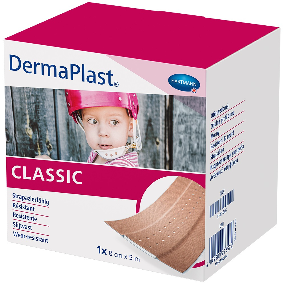 DERMAPLAST CLASSIC Wundpflaster 8 cmx5 m 1 St Pflaster