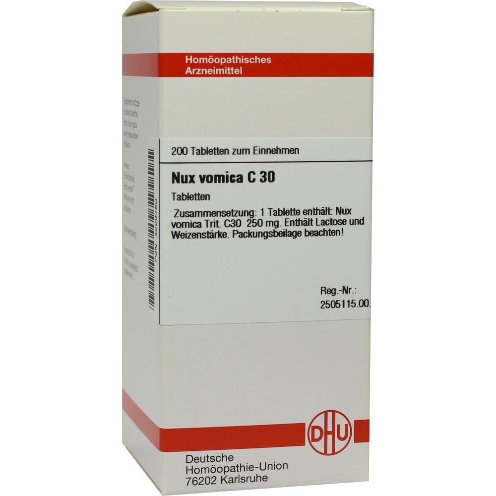 NUX VOMICA C 30 Tabletten 200 St Tabletten