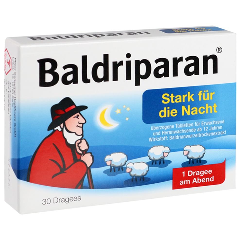 Baldriparan Stark für die Nacht 30 St Überzogene Tabletten